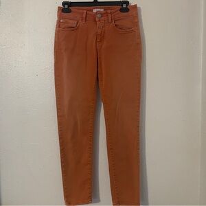 Closed Faded Orange Skinny Jeans Womens 26 Italy